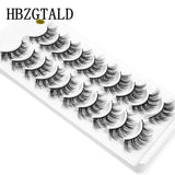 NEW 2/5/10 Pairs Natural False Eyelashes Fake Lashes Long Makeup 3d Mink Lashes Extension Eyelash Mink Eyelashes for Beauty 54