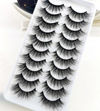 NEW 2/5/10 Pairs Natural False Eyelashes Fake Lashes Long Makeup 3d Mink Lashes Extension Eyelash Mink Eyelashes for Beauty 54