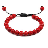 Black Lava Stone Crown Charm Tiger Eye Beads Bracelet For Men Women Braided Bracelets Handmade Adjustable Jewelry Pulseira