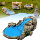 2021 New DIY Miniature Landscape Mini Pool Fairy Tale Garden Lawn Decoration Mountain Doll HouseHome Decoration Crafts Ornaments