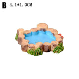 2021 New DIY Miniature Landscape Mini Pool Fairy Tale Garden Lawn Decoration Mountain Doll HouseHome Decoration Crafts Ornaments