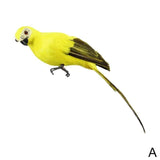 25cm 35cm Simulation Parrot Creative Feather Lawn Figurine Ornament Animal Bird Outdoor Garden Party Prop Decoration Miniature