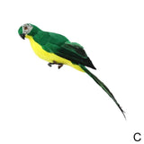 25cm 35cm Simulation Parrot Creative Feather Lawn Figurine Ornament Animal Bird Outdoor Garden Party Prop Decoration Miniature