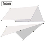 4x3m 3x3m Awning Waterproof Tarp Tent Shade Ultralight Garden Canopy Sunshade Outdoor Camping Hammock Tourist Beach Sun Shelter