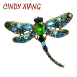 Crystal Vintage Dragonfly Pin