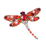 Crystal Vintage Dragonfly Pin