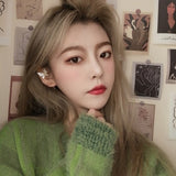 2020 Fashion Geometric Butterfly Clip Earring For Teens Women Ear Cuffs Cool Jewelry Retro Chain Long Hanging Earings Metal Gift