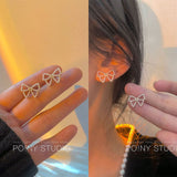 2020 Fashion Geometric Butterfly Clip Earring For Teens Women Ear Cuffs Cool Jewelry Retro Chain Long Hanging Earings Metal Gift