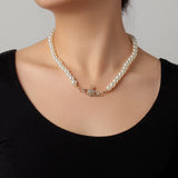 Elegant Big imitation Pearl Necklace
