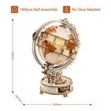 3D Luminous Globe Wooden Puzzle Game