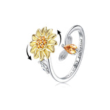 Sunflowers Spinner Ring