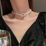 Vintage Multi-layer Sparkling Chain Necklace