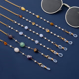Bohemian Natural Stone Glasses Chain Irregular Stone