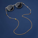 Bohemian Natural Stone Glasses Chain Irregular Stone