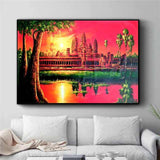 Cambodia Landscape Art Photography Canvas Prints Modern Wall Painting Posters