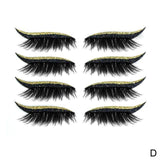 8pcs Reusable Cat Eye Makeup Eyelash Stripe
