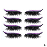 8pcs Reusable Cat Eye Makeup Eyelash Stripe