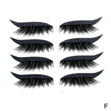 8pcs Reusable Cat Eye Makeup Eyelash Stripe