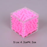 TOBEFU 3D Maze Magic Cube Transparent Six-sided Puzzle Speed Cube Rolling Ball Game Cubos Maze Toys for Children Educational