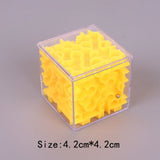 TOBEFU 3D Maze Magic Cube Transparent Six-sided Puzzle Speed Cube Rolling Ball Game Cubos Maze Toys for Children Educational