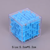 TOBEFU 3D Maze Magic Cube Transparent Six-sided Puzzle Speed Cube Rolling Ball Game Cubos Maze Toys for Children Educational