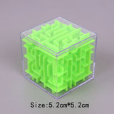 TOBEFU 3D Maze Magic Cube Transparent Six-sided Puzzle Speed Cube Rolling Ball Game Cubos Maze Toys for Children Educational