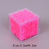 TOBEFU 3D Maze Magic Cube Transparent Six-sided Puzzle Speed Cube Rolling Ball Game Cubos Maze Toys for Children Educational