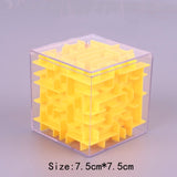 TOBEFU 3D Maze Magic Cube Transparent Six-sided Puzzle Speed Cube Rolling Ball Game Cubos Maze Toys for Children Educational