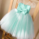 Summer Girl Dress Birthday Party Princess Dress Children  Polka Dots Gown Flower Girl Wedding Tutu Fluffy Dresses Vestidos