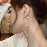 Silver Sparking Plated Metal Butterfly Ear Clips Without Piercing