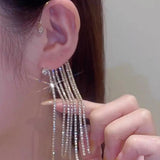 Silver Sparking Plated Metal Butterfly Ear Clips Without Piercing