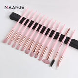 MAANGE Makeup Brushes Pro Pink Brush Set Powder EyeShadow Blending Eyeliner Eyelash Eyebrow Make up Beauty Cosmestic Brushes
