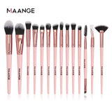 MAANGE Makeup Brushes Pro Pink Brush Set Powder EyeShadow Blending Eyeliner Eyelash Eyebrow Make up Beauty Cosmestic Brushes
