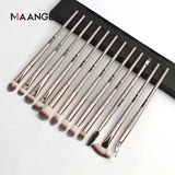 MAANGE Makeup Brushes Pro Pink Brush Set Powder EyeShadow Blending Eyeliner Eyelash Eyebrow Make up Beauty Cosmestic Brushes
