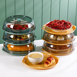 Multi-Layer Insulation Plate Cover for warm and clean food