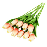 10PCS Tulip Artificial Flower Real Touch Artificial Bouquet Fake Flower for Wedding Decoration Flowers Home Garen Decor