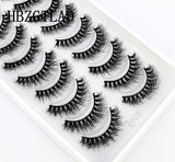 NEW 2/5/10 Pairs Natural False Eyelashes Fake Lashes Long Makeup 3d Mink Lashes Extension Eyelash Mink Eyelashes for Beauty 54