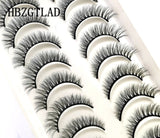 NEW 2/5/10 Pairs Natural False Eyelashes Fake Lashes Long Makeup 3d Mink Lashes Extension Eyelash Mink Eyelashes for Beauty 54
