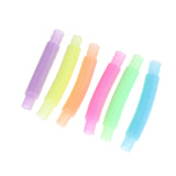 5Pcs Mini Pop Tubes Sensory Toy For Adult Fidget Stress Relieve Toys Kid Autism Anti Stress Plastic Bellows Children Squeeze Toy