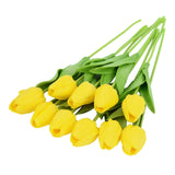 10PCS Tulip Artificial Flower Real Touch Artificial Bouquet Fake Flower for Wedding Decoration Flowers Home Garen Decor