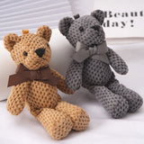 1pcs 16CM Bear Stuffed Plush Toys Baby Cute Dress Key pendant Pendant Dolls Gifts Birthday Wedding Party Decor
