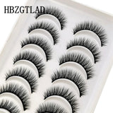 NEW 2/5/10 Pairs Natural False Eyelashes Fake Lashes Long Makeup 3d Mink Lashes Extension Eyelash Mink Eyelashes for Beauty 54