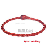 4pcs/set Handmade 7 Knots Red String Bracelet For Protection Lucky Amulet And Friendship Braid Rope Wristband Jewelry Wholesale