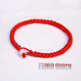 4pcs/set Handmade 7 Knots Red String Bracelet For Protection Lucky Amulet And Friendship Braid Rope Wristband Jewelry Wholesale