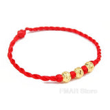 4pcs/set Handmade 7 Knots Red String Bracelet For Protection Lucky Amulet And Friendship Braid Rope Wristband Jewelry Wholesale