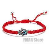 4pcs/set Handmade 7 Knots Red String Bracelet For Protection Lucky Amulet And Friendship Braid Rope Wristband Jewelry Wholesale