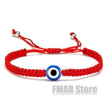 4pcs/set Handmade 7 Knots Red String Bracelet For Protection Lucky Amulet And Friendship Braid Rope Wristband Jewelry Wholesale
