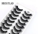 NEW 2/5/10 Pairs Natural False Eyelashes Fake Lashes Long Makeup 3d Mink Lashes Extension Eyelash Mink Eyelashes for Beauty 54