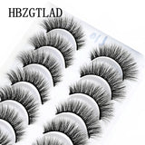 NEW 2/5/10 Pairs Natural False Eyelashes Fake Lashes Long Makeup 3d Mink Lashes Extension Eyelash Mink Eyelashes for Beauty 54