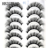 NEW 2/5/10 Pairs Natural False Eyelashes Fake Lashes Long Makeup 3d Mink Lashes Extension Eyelash Mink Eyelashes for Beauty 54